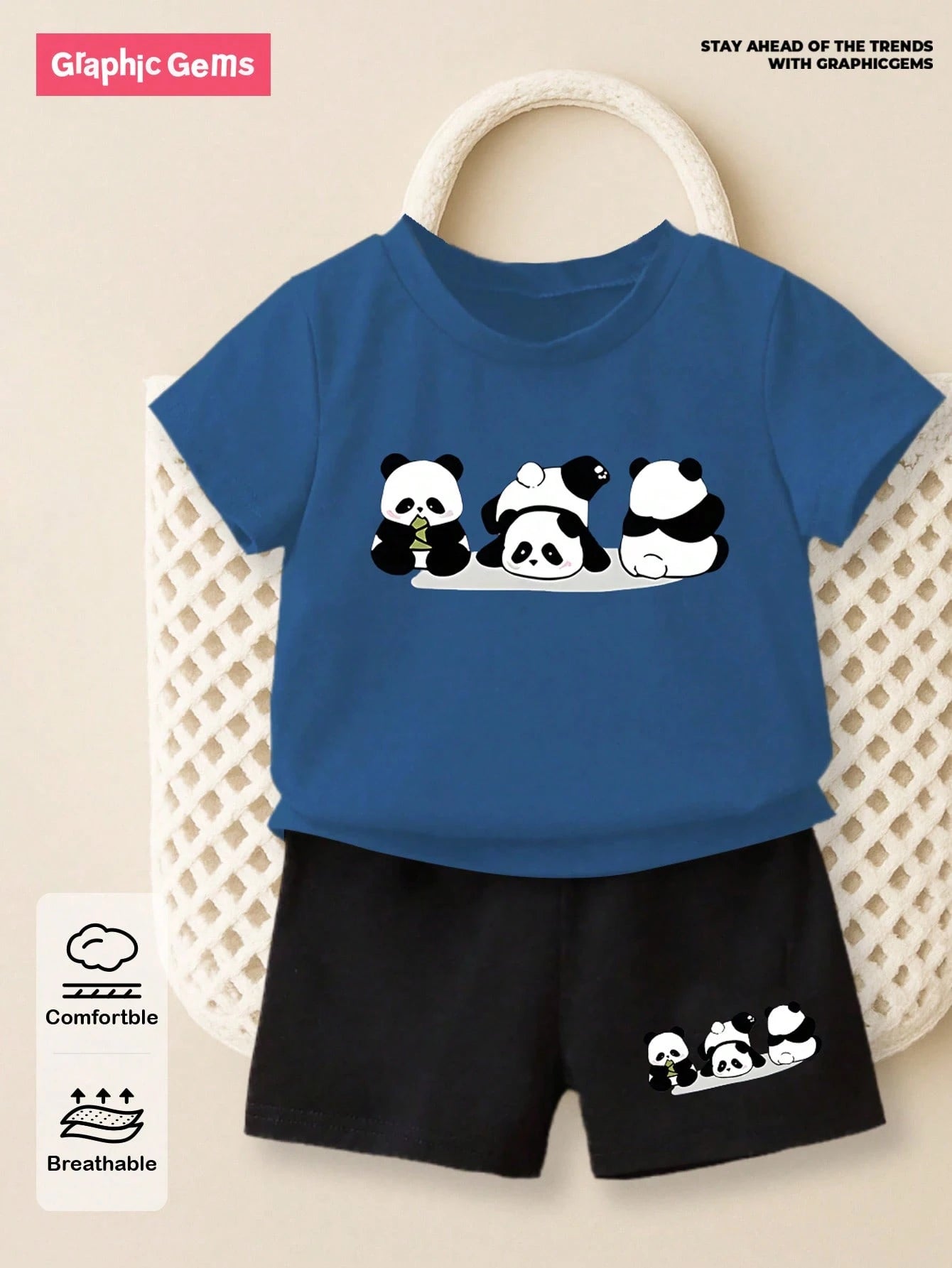 Baby Boy Casual And Sporty Outfits With Cute Panda Print