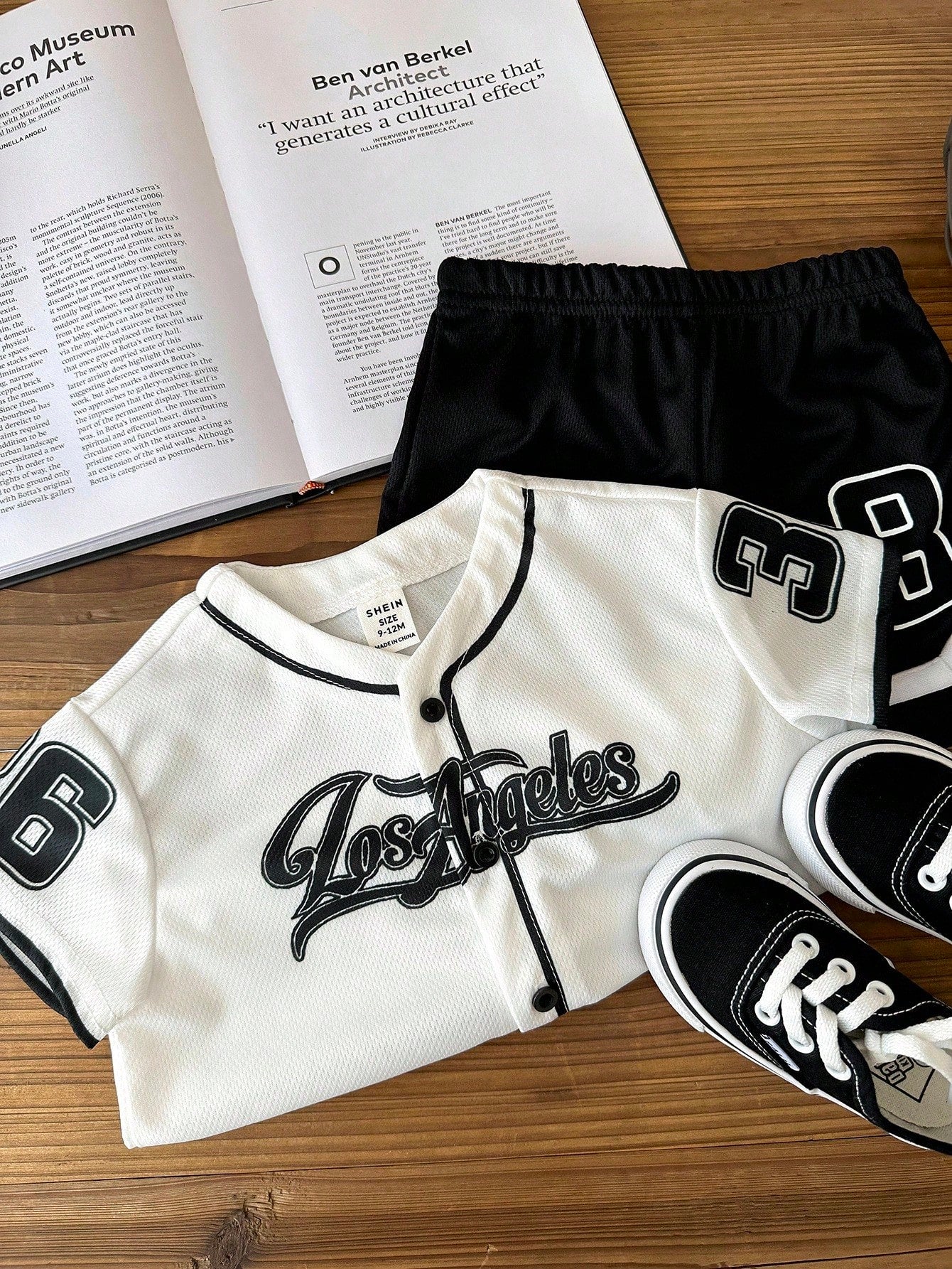 2pcs Baby Boys/Girls Letter Print Short Sleeve Top And Shorts Set