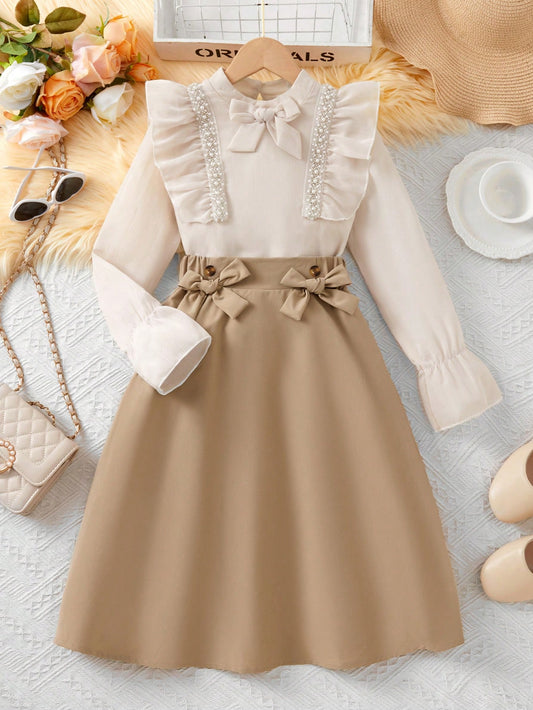 2pcs/Set Tween Girl Casual & Fashionable Style Outfit
