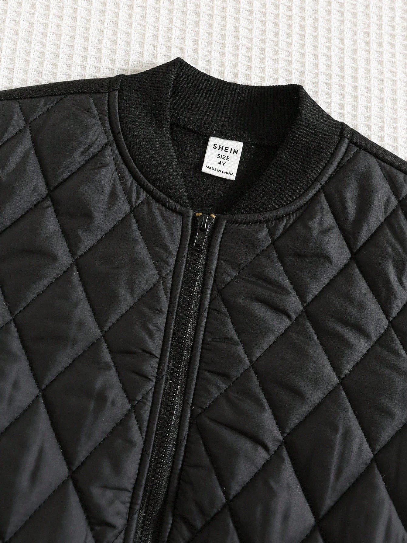 2pcs Set Young Boy Thickened Quilted Jacket & Pants