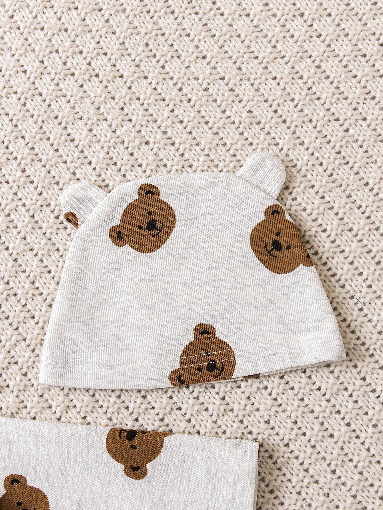 3pcs Newborn Baby Snake Print Long Sleeve Top, Footcover Pants & Hat Set