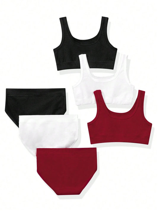 Spaghetti Strap Vest And Triangle Panty Underwear Set