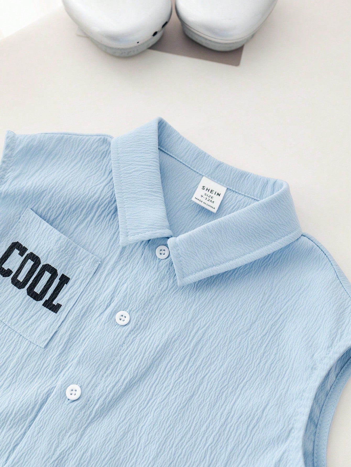 3pcs Toddler Boys' Outfit Set With Sleeveless Letter Print Top