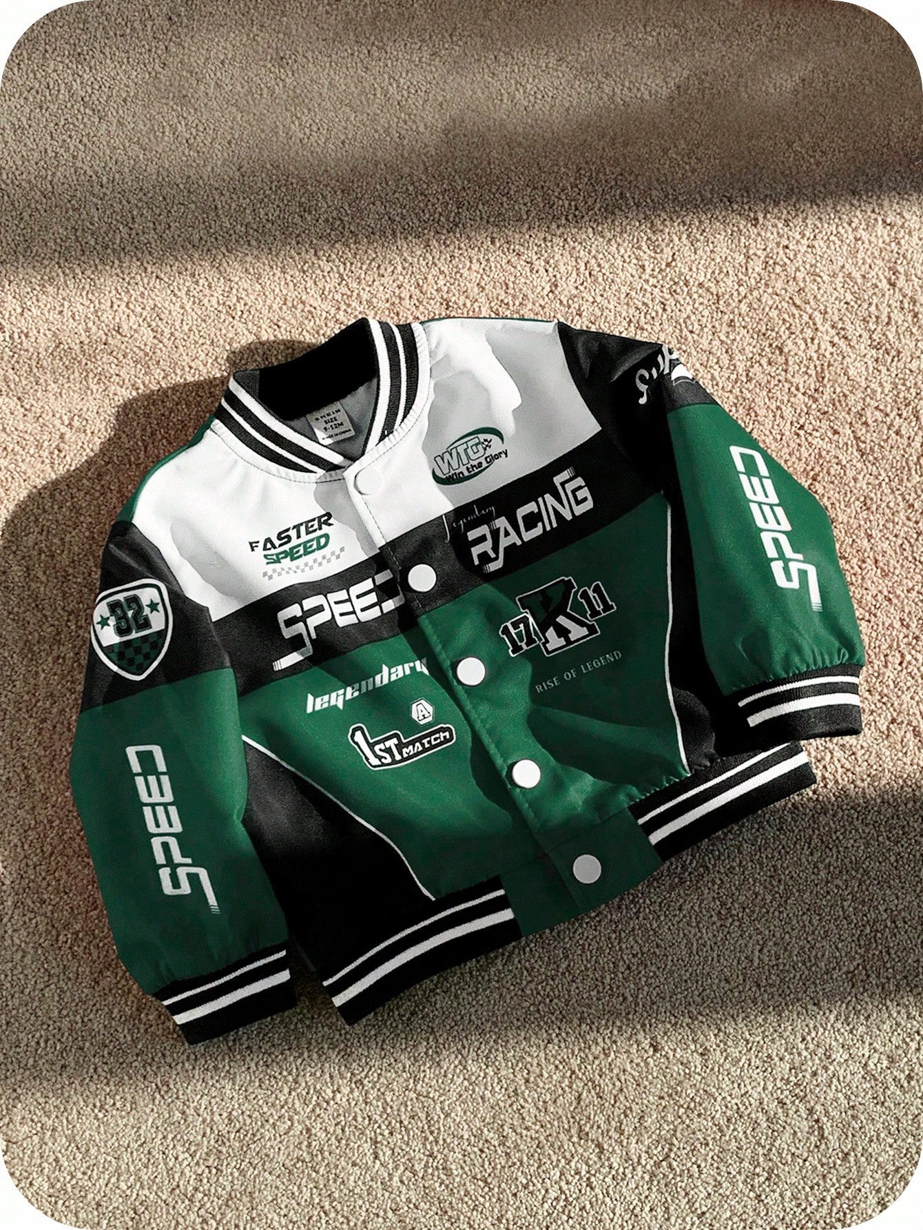Color Block Casual Sports Streetwear Motorcycle Jacket