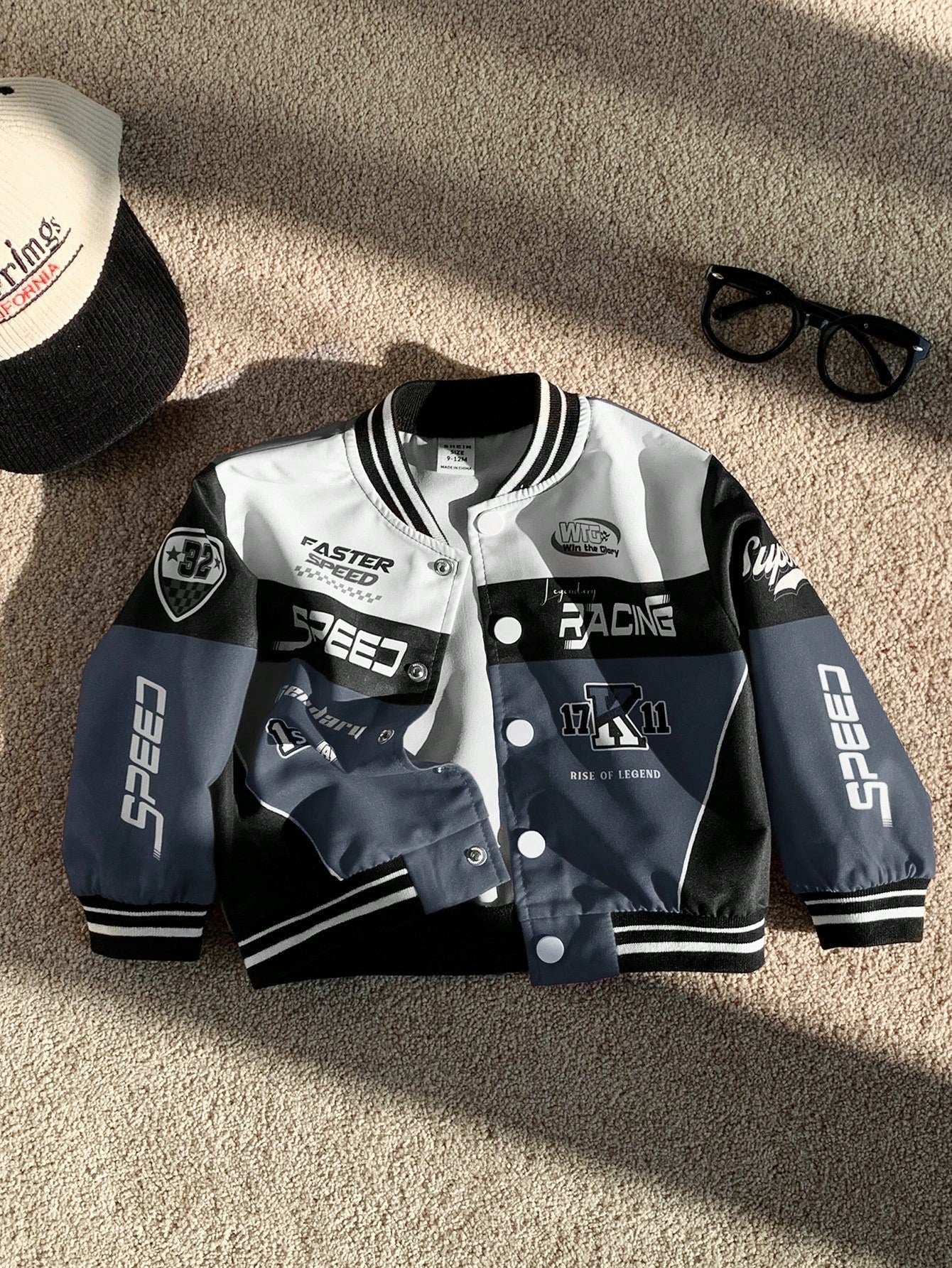 Color Block Casual Sports Streetwear Motorcycle Jacket
