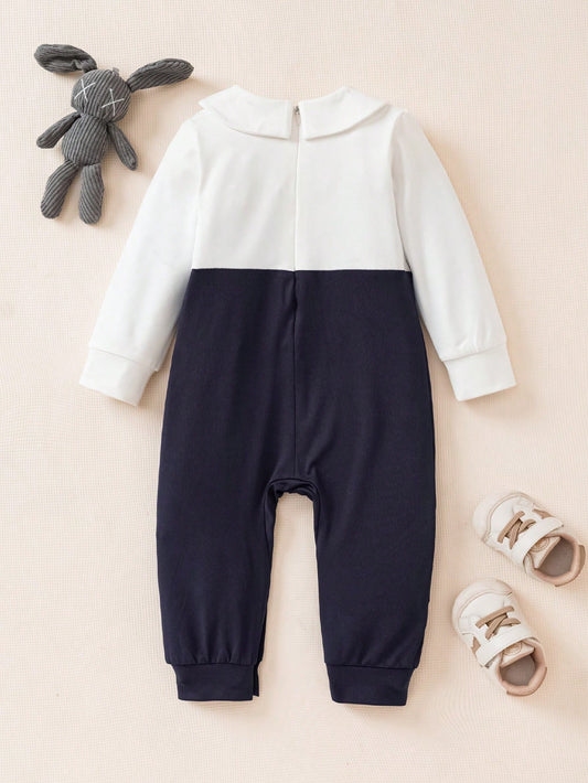 Baby Boy Stylish 1st Birthday Long Sleeve Jumpsuit