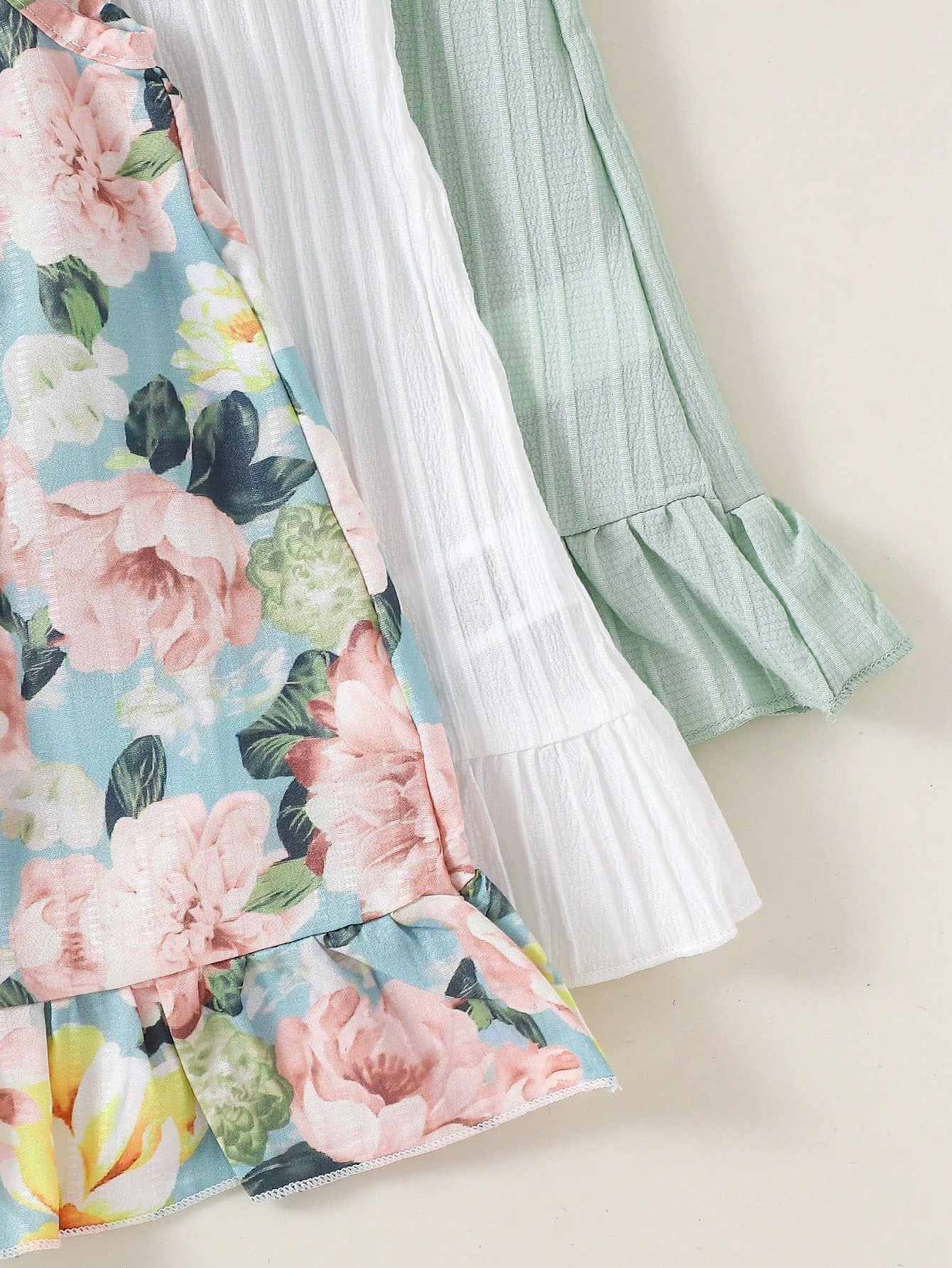 Baby Girls' Casual Floral & Tropical Print Knit Camisole Dress