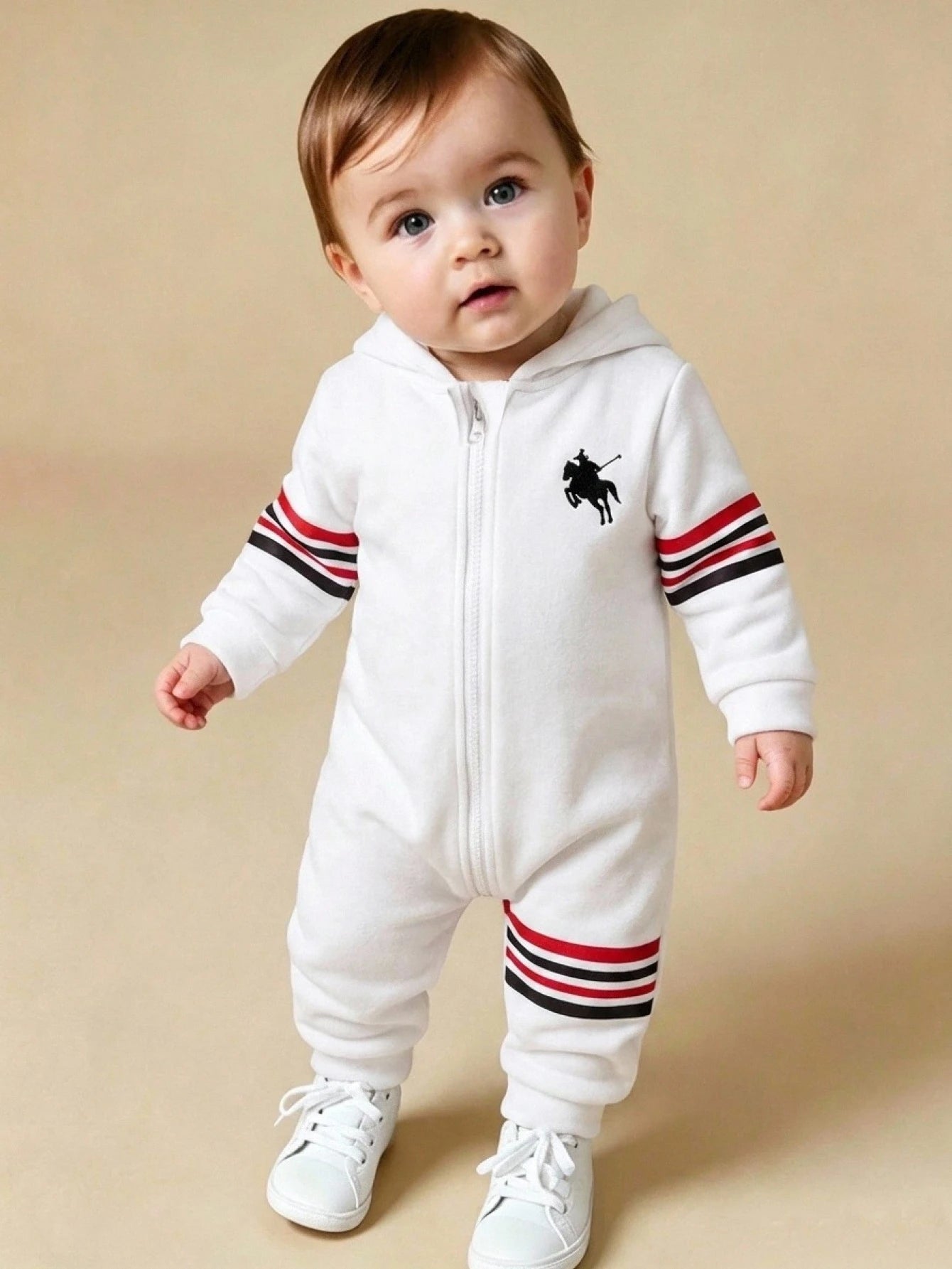 Hooded Long Sleeve Zipper Autumn Winter Jumpsuit