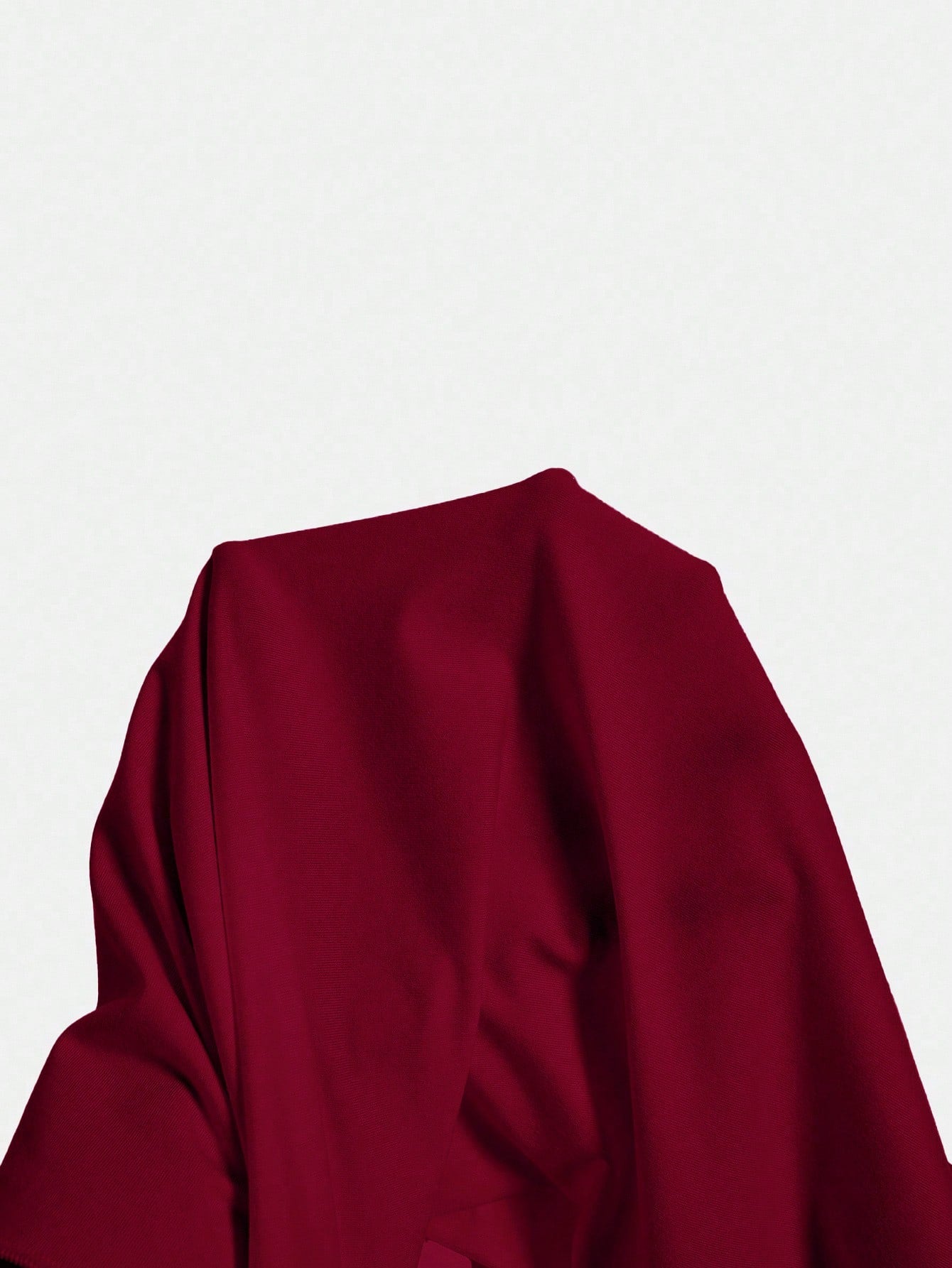 Plunging Neckline Burgundy Jumpsuit