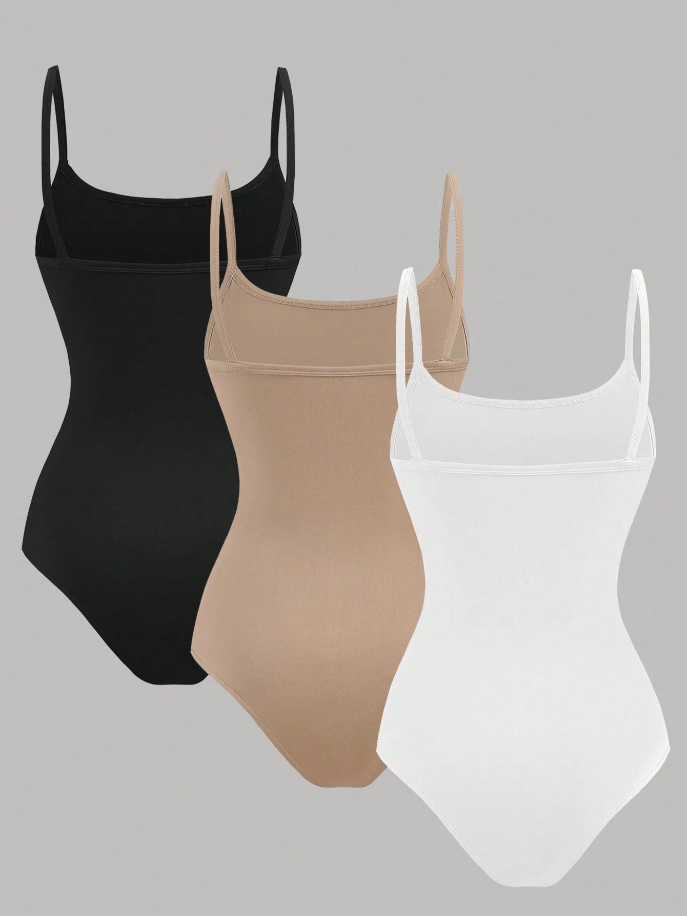 Teen Girls 3pcs Casual Slim Fit Girl's Jumpsuits With Spaghetti Straps