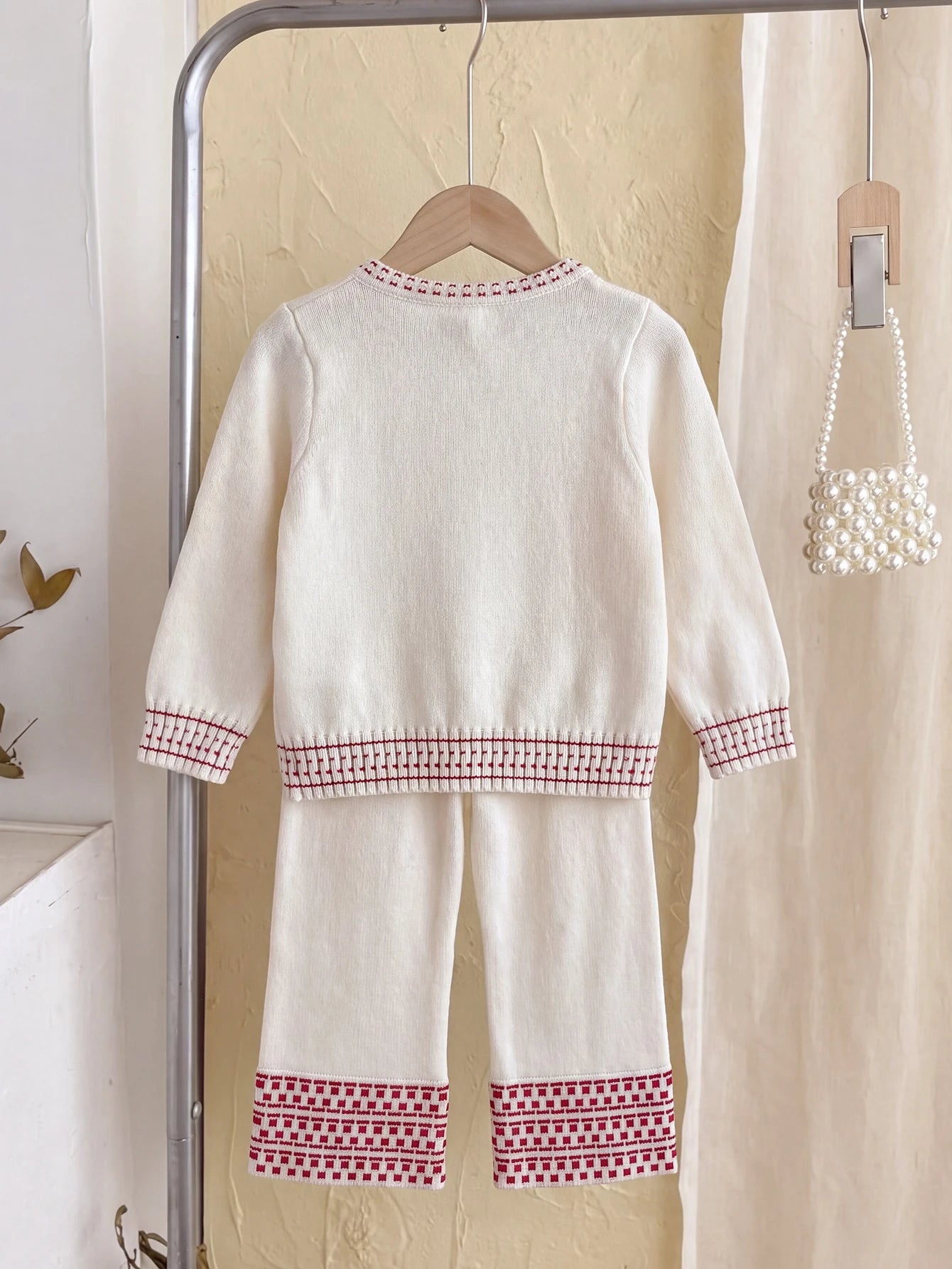 Mummy and Mee Girls Striped Sweater Set