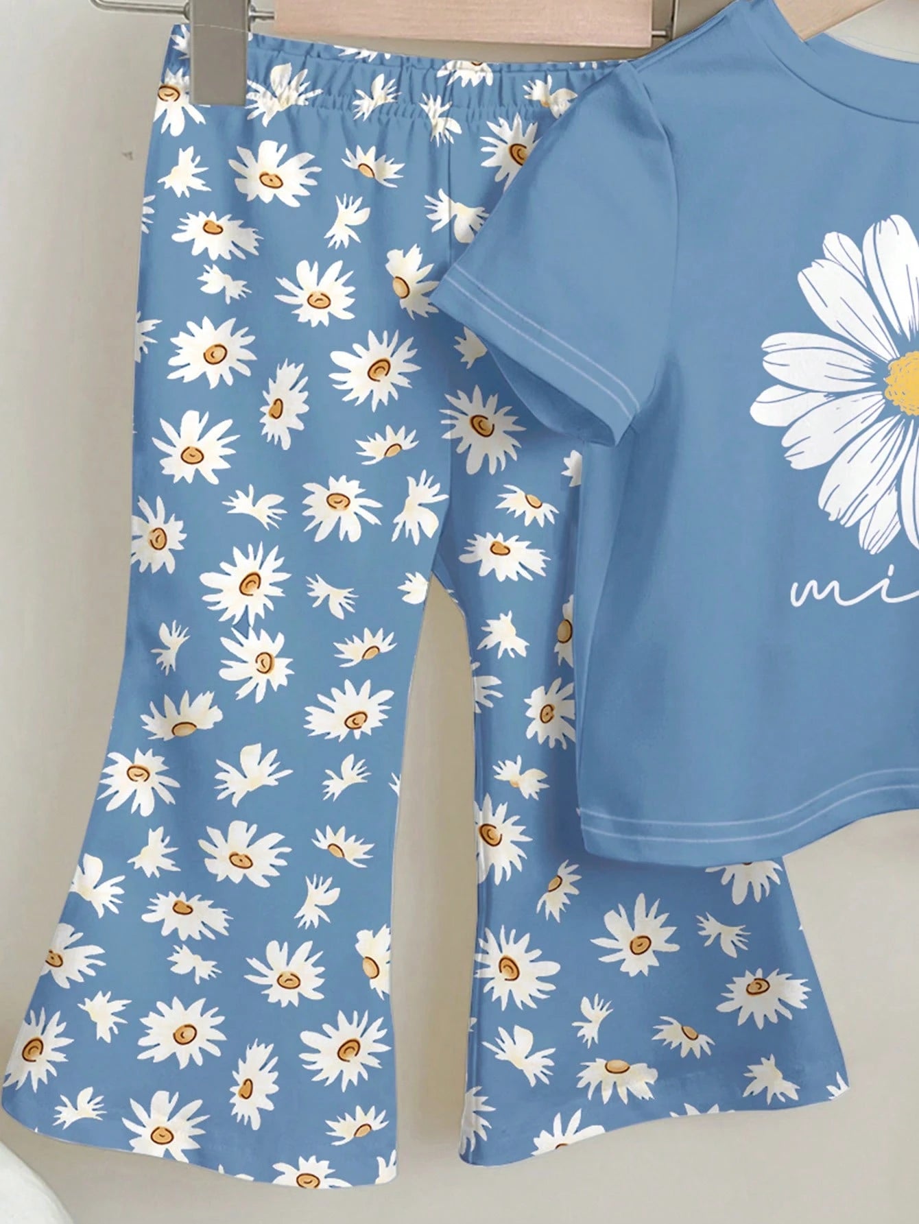 Happikins Baby Girl Short Sleeve Round Neck Long Pants 2 Pieces Set