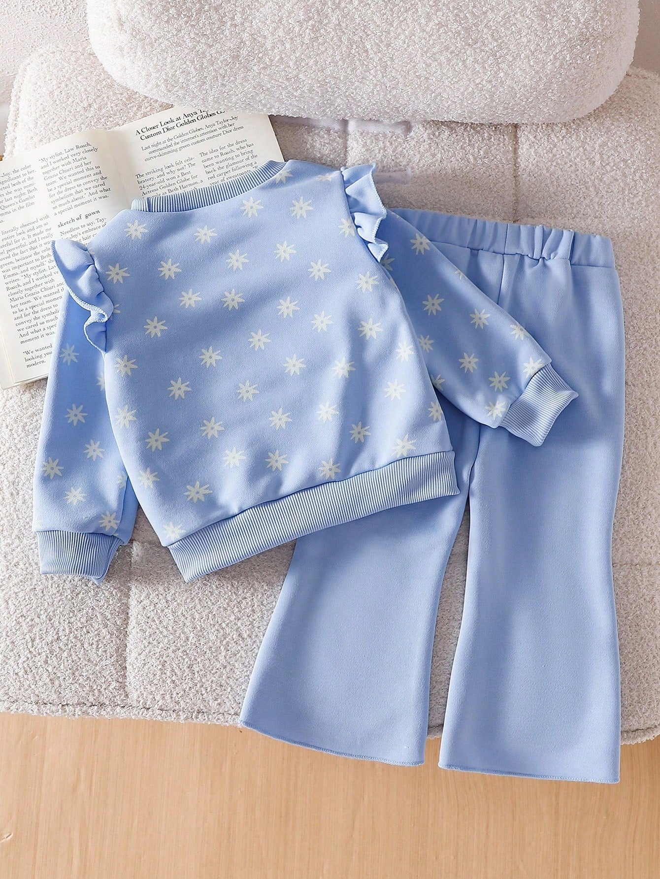 Baby Girl Long Sleeve Top & Pants Matching Outfit