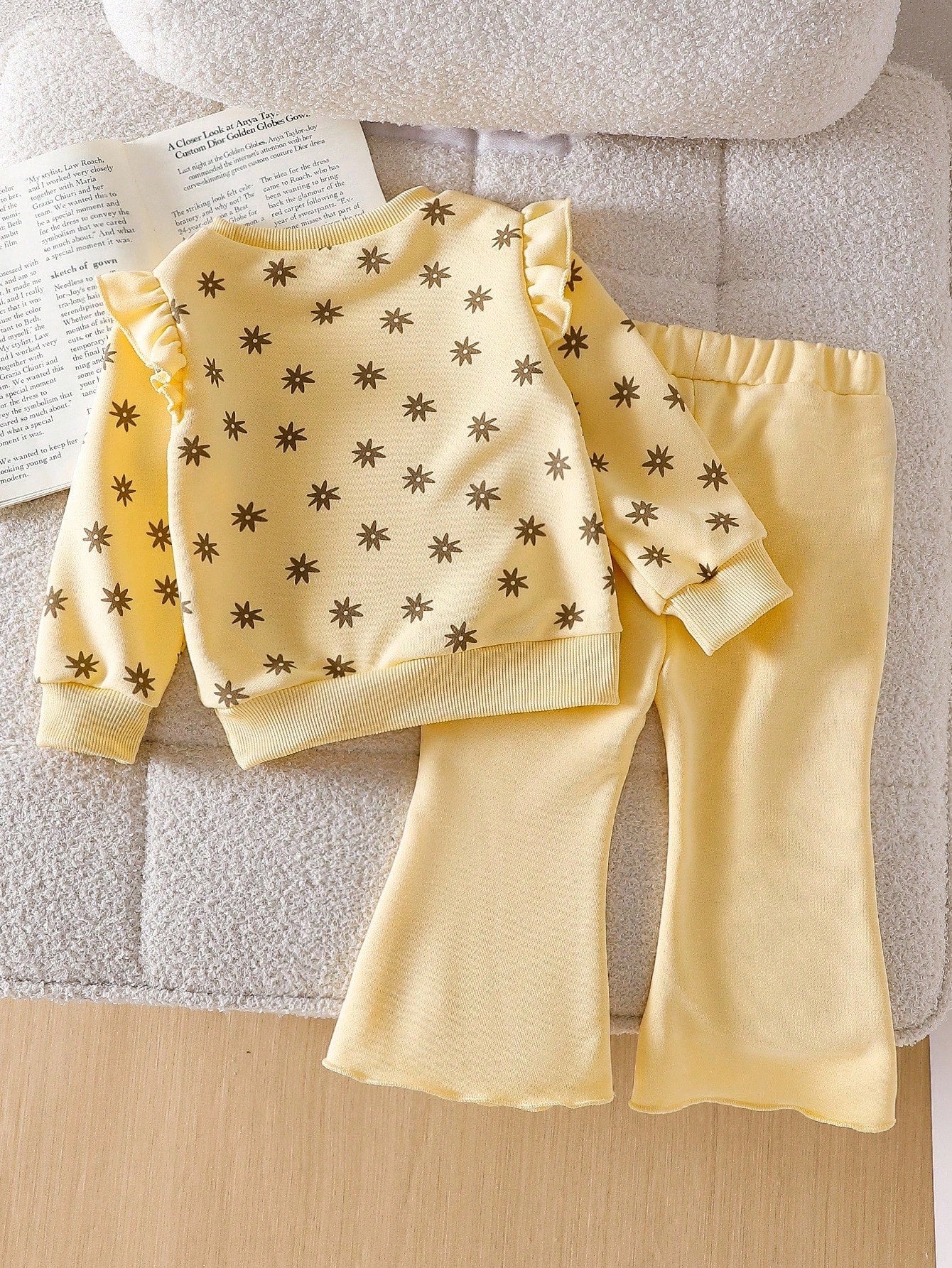 Baby Girl Long Sleeve Top & Pants Matching Outfit
