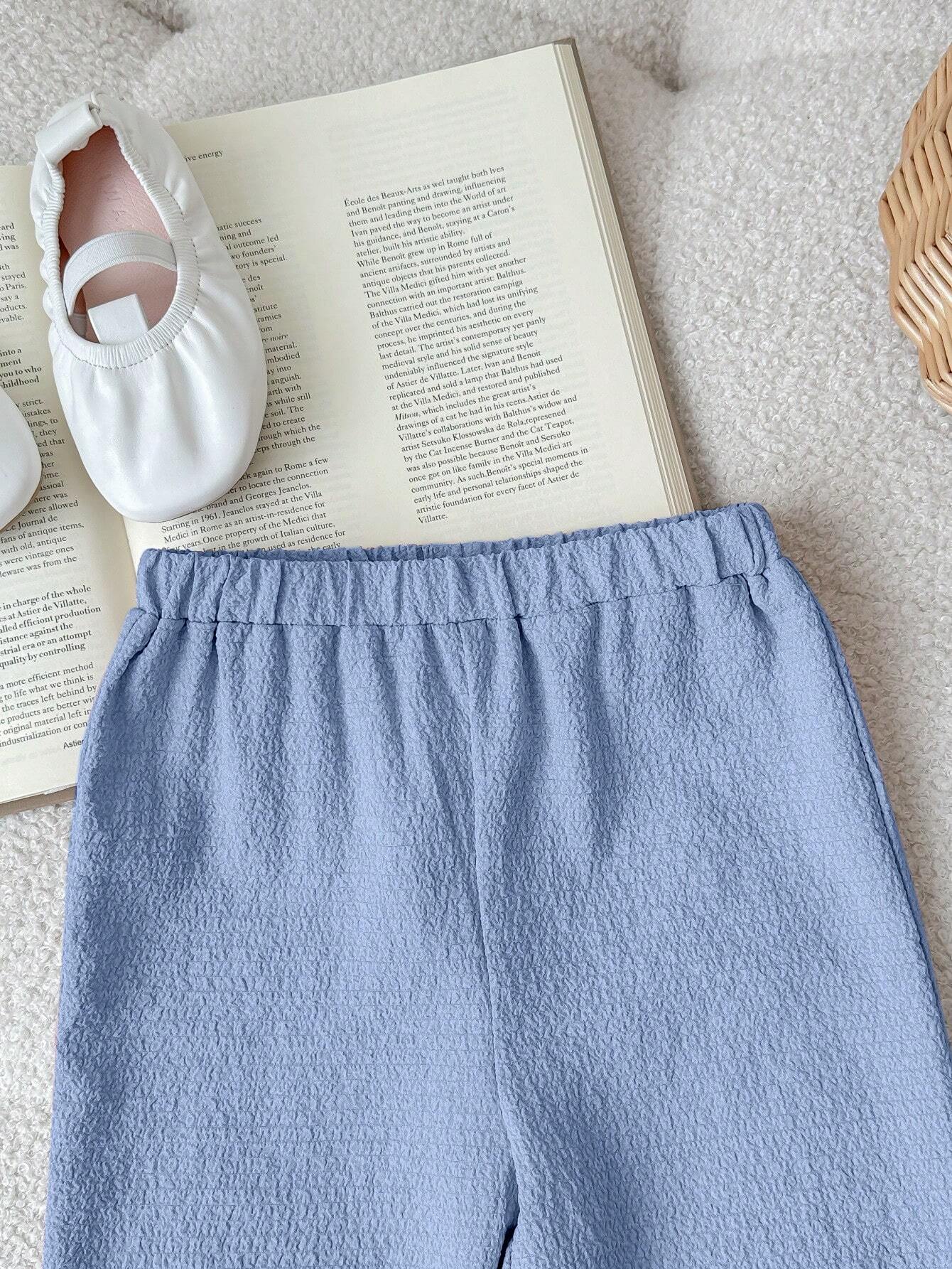 Knitted Long Sleeve Cardigan Tank Top & Long Pants 3pcs Outfit