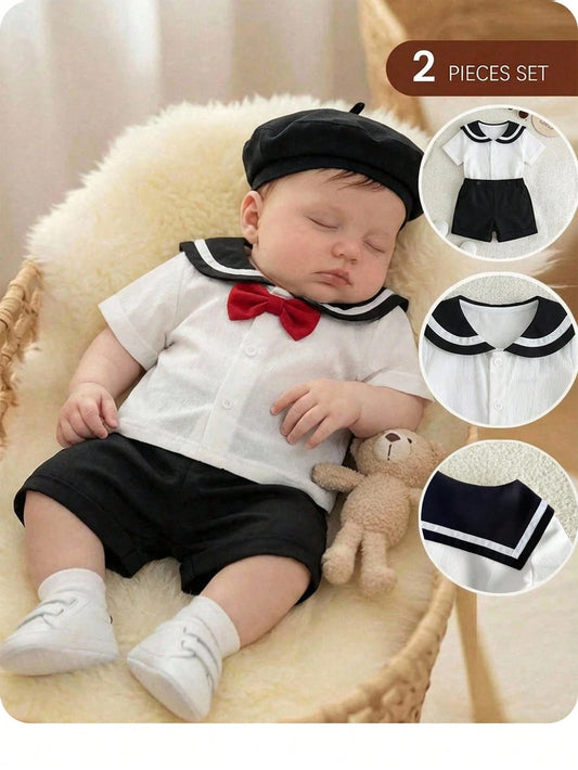 Mummy & Mee Newborn Baby Boy Girl Cute Summer Holiday 2-Piece Set