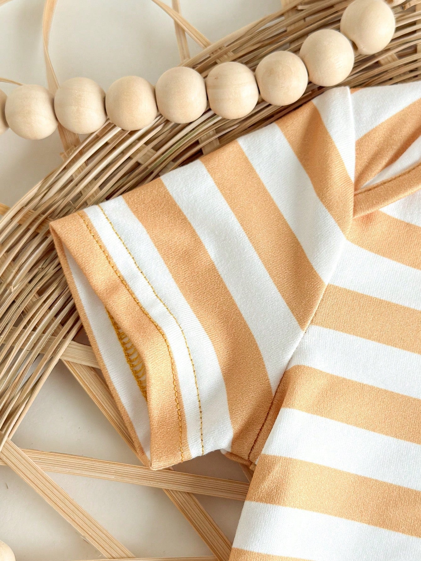 Newborn Baby Girls Cute Striped Top With Cartoon Duck Print Shorts Set