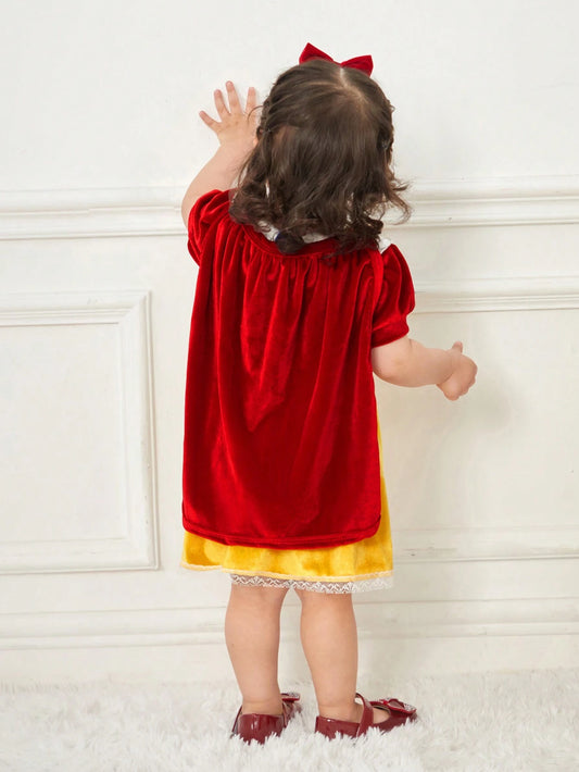 Baby Girl 3pcs Cute Princess Style Casual Playwear Dress Set
