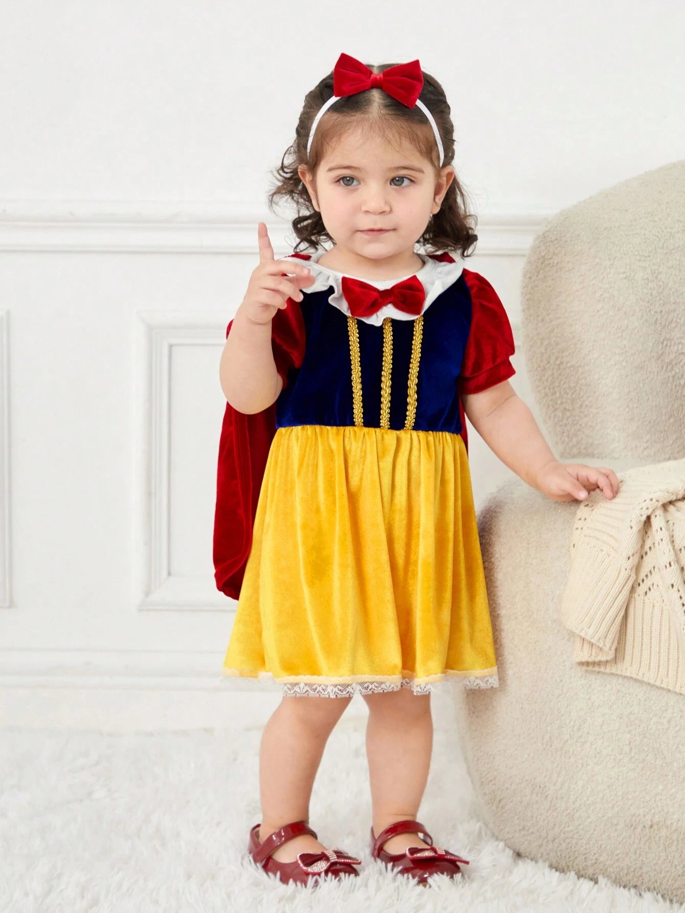 Baby Girl 3pcs Cute Princess Style Casual Playwear Dress Set