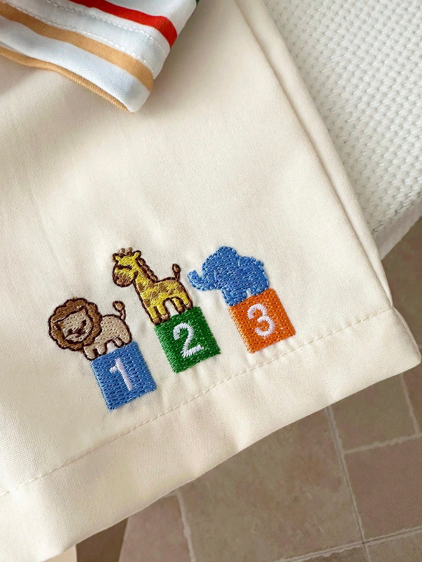 Baby Boy Striped Tank Top&Shorts Set