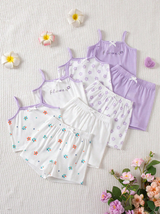 Baby Girl Newborn/Toddler Knit Tank Top And Shorts Set