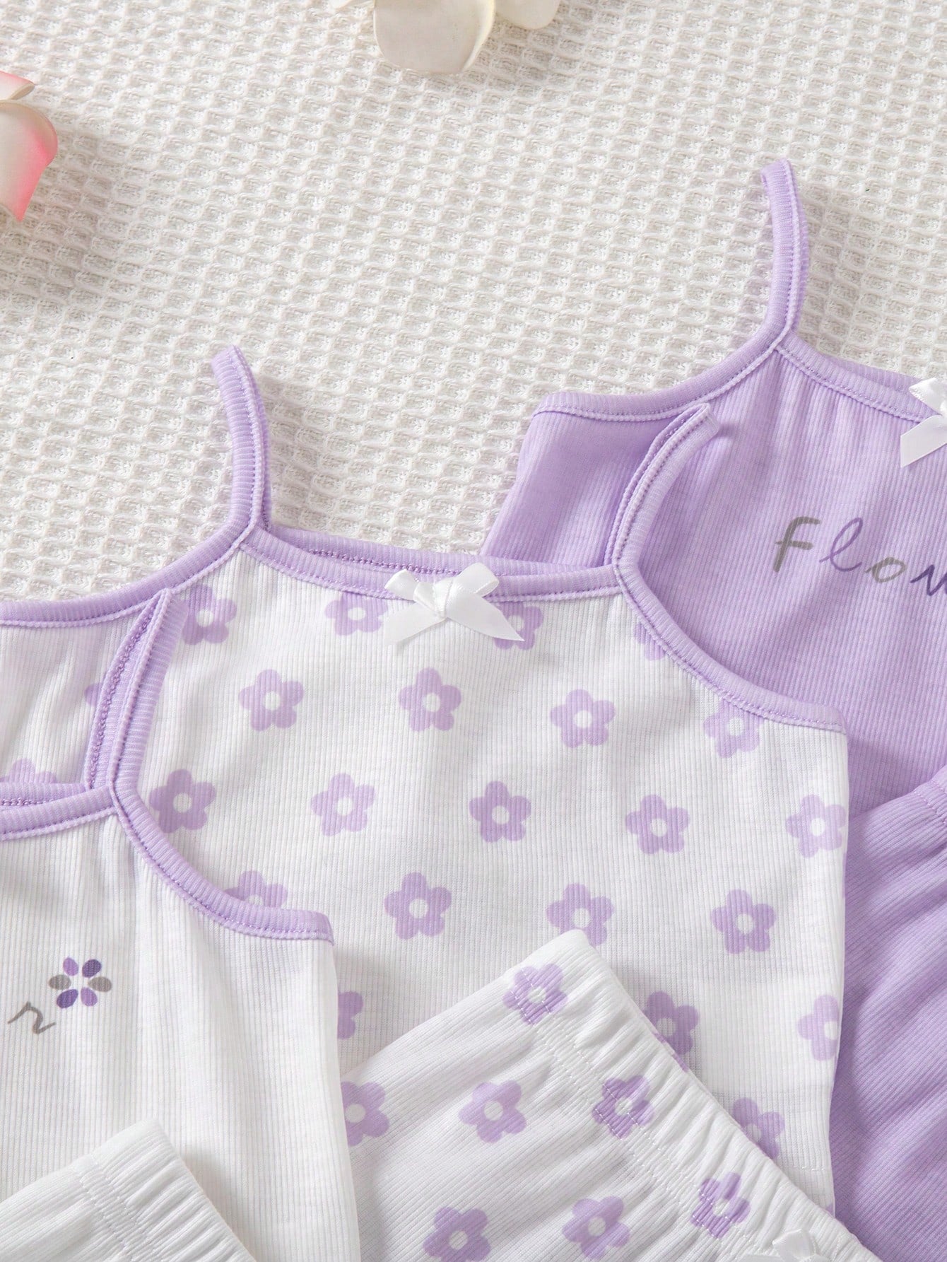 Baby Girl Newborn/Toddler Knit Tank Top And Shorts Set