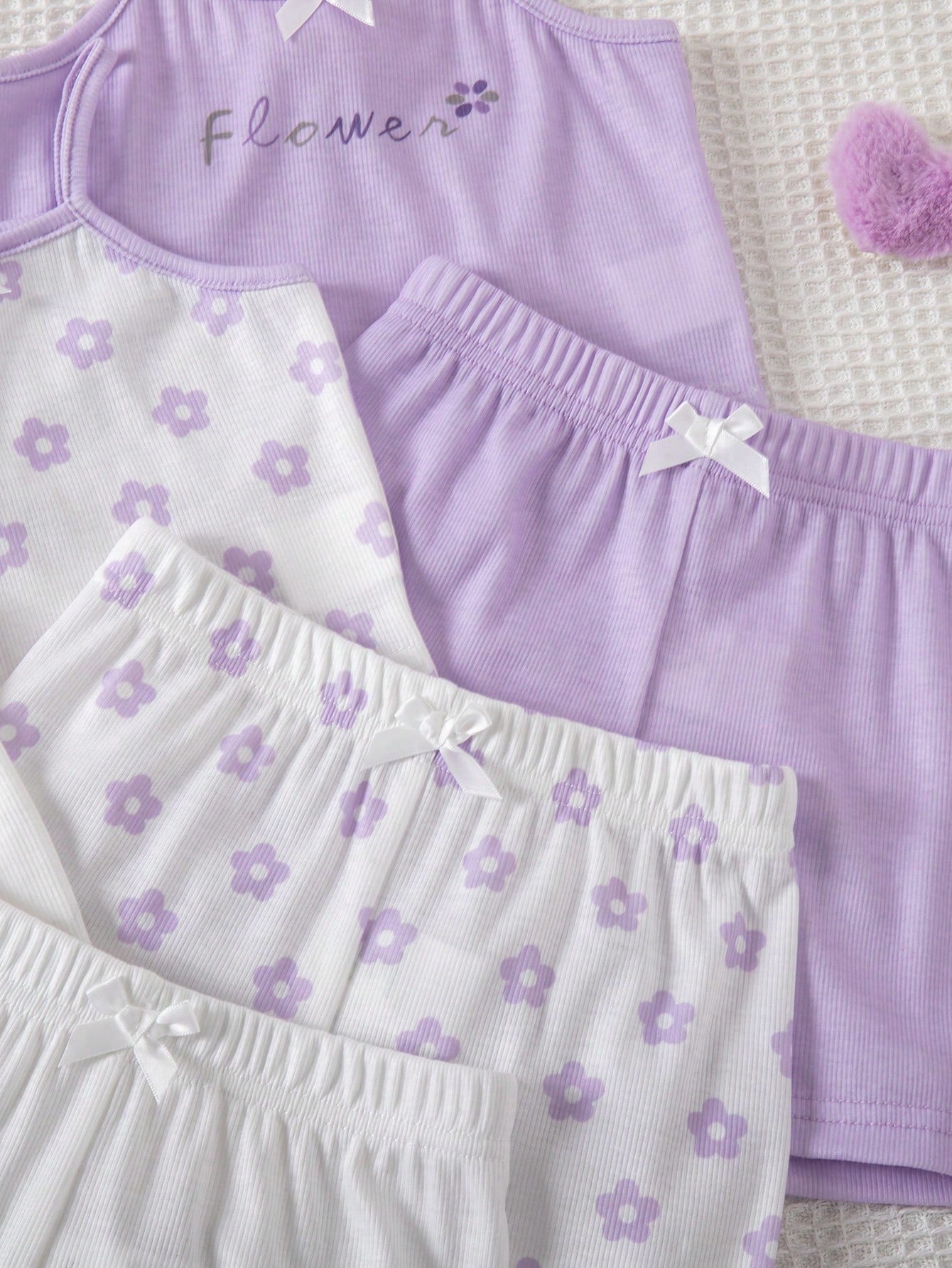 Baby Girl Newborn/Toddler Knit Tank Top And Shorts Set