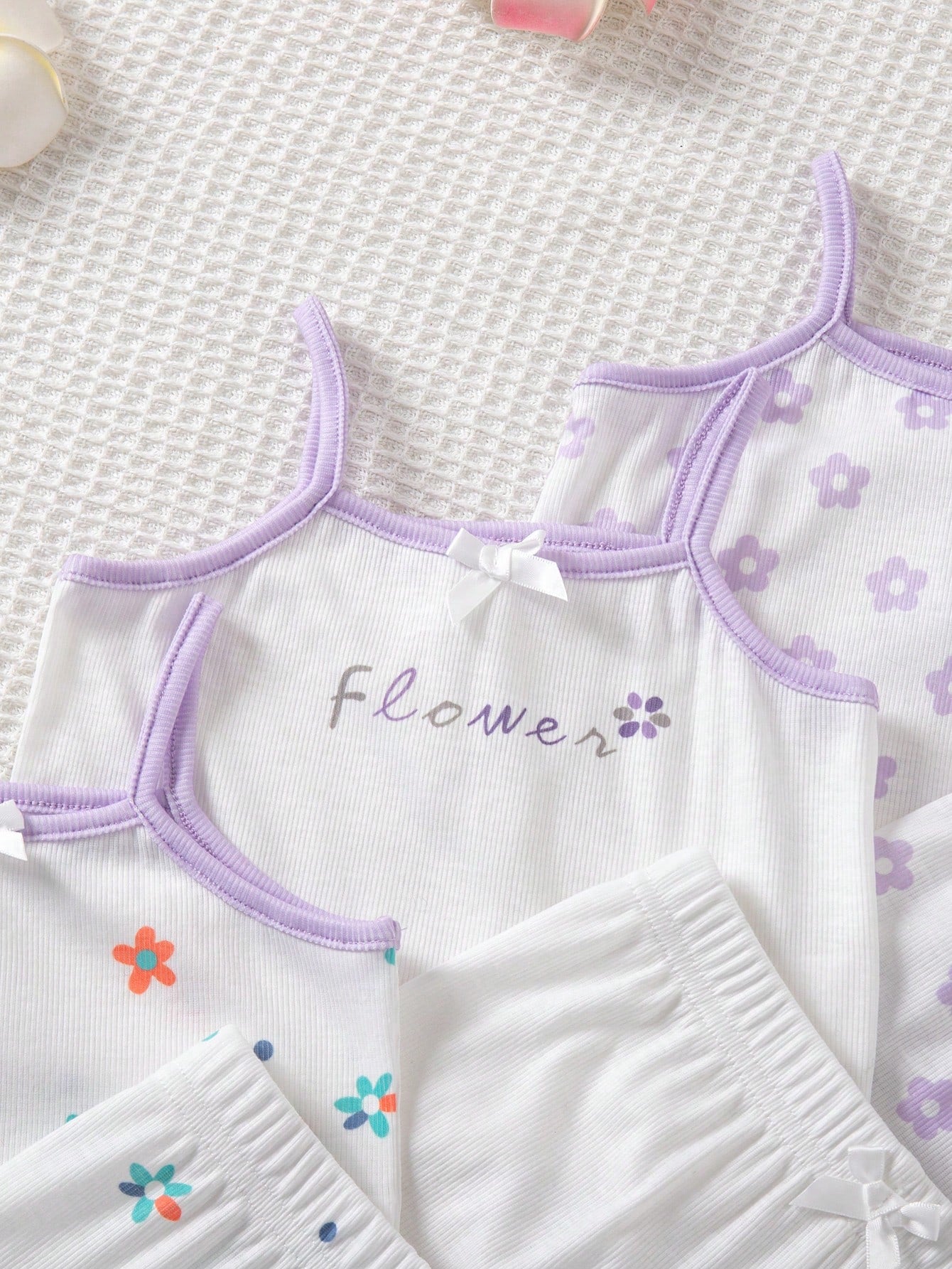 Baby Girl Newborn/Toddler Knit Tank Top And Shorts Set