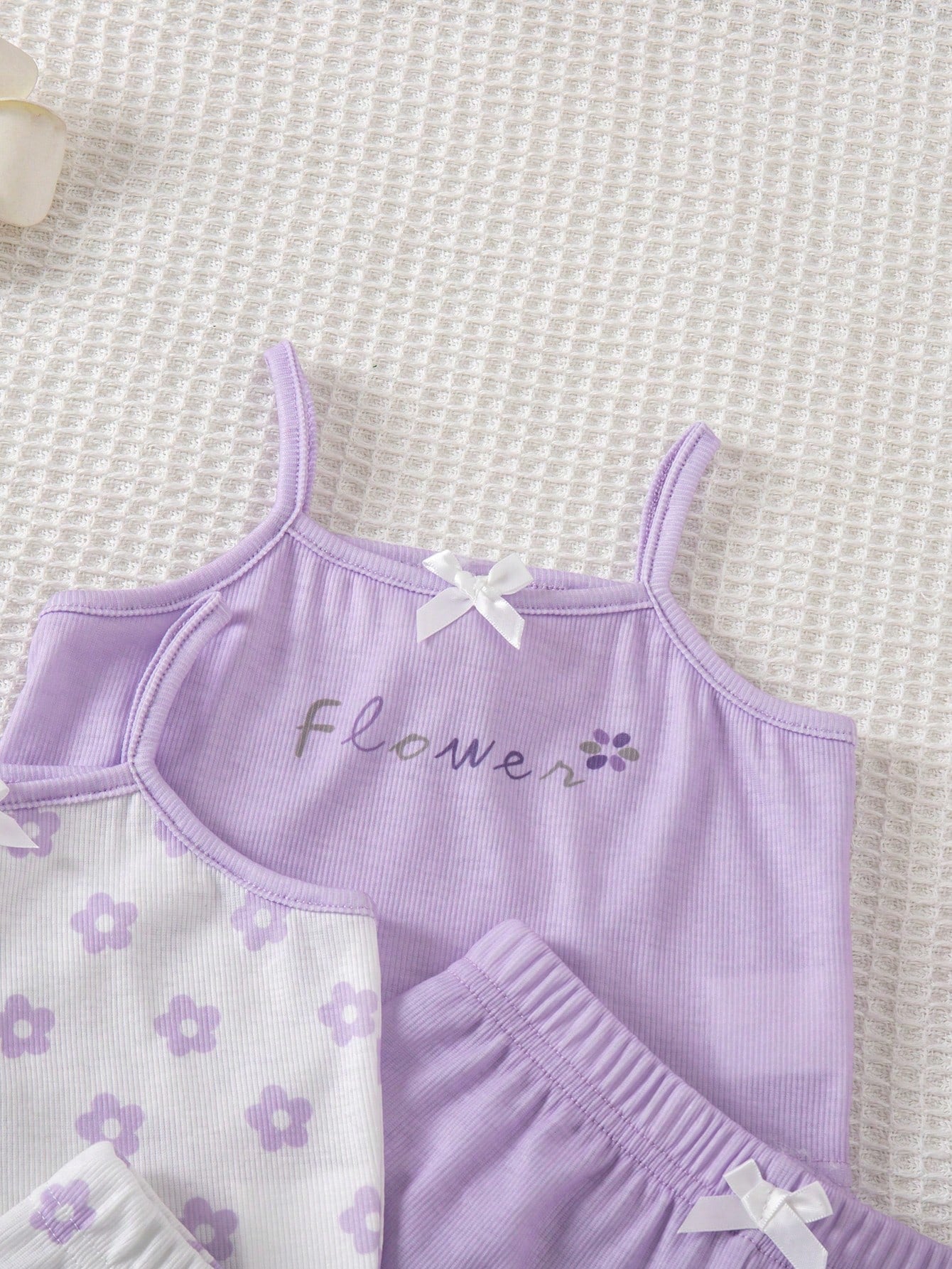 Baby Girl Newborn/Toddler Knit Tank Top And Shorts Set
