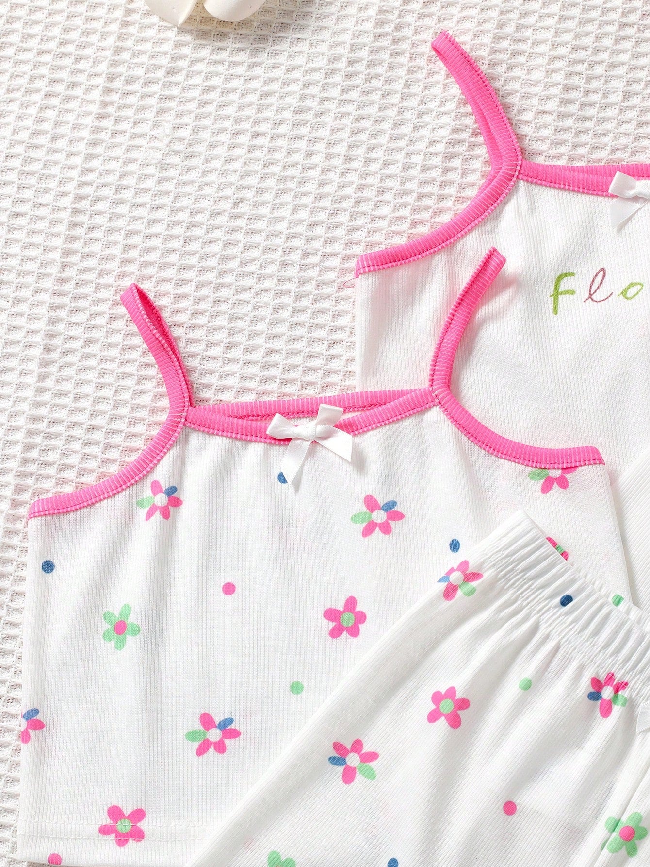 Baby Girl Newborn/Toddler Knit Tank Top And Shorts Set