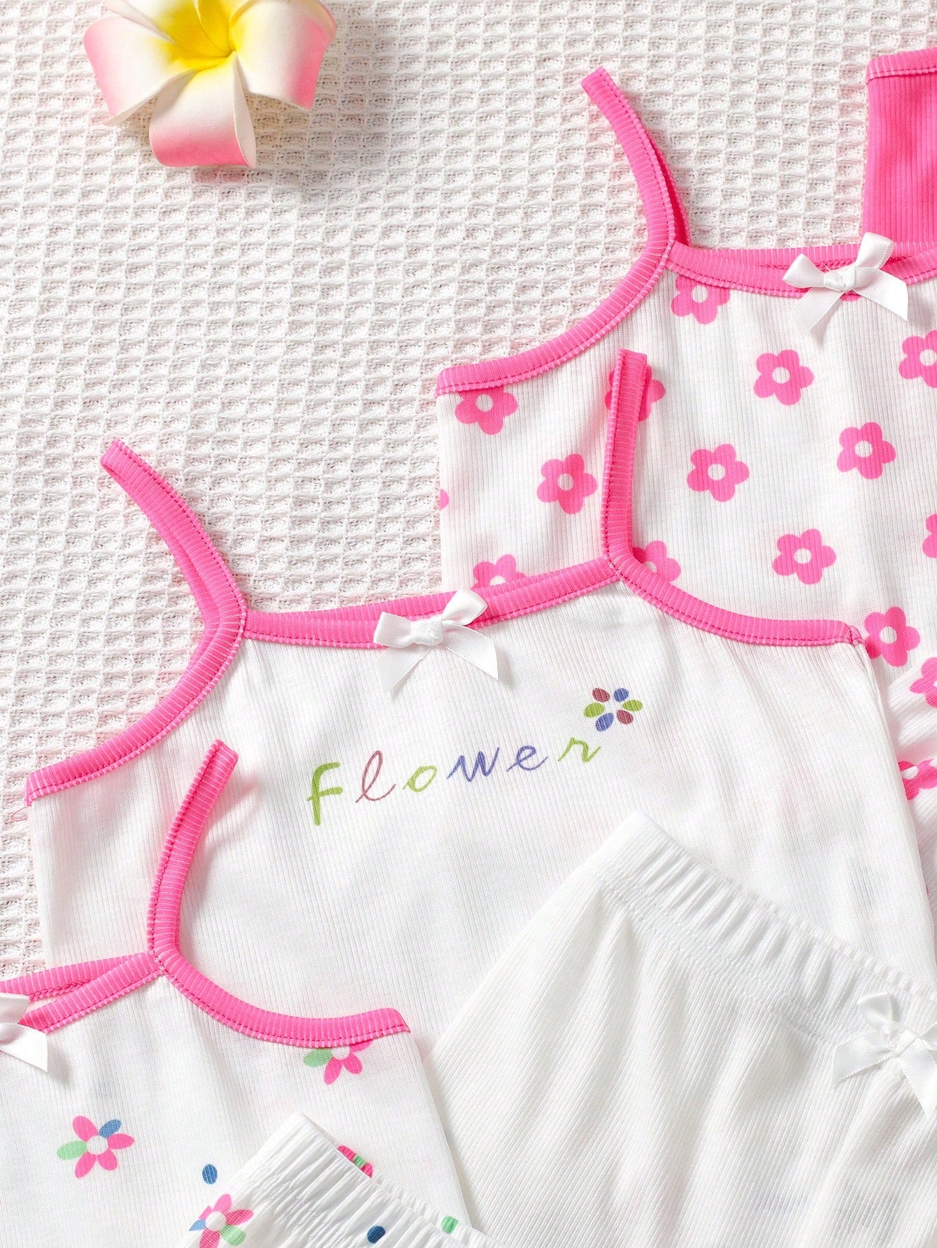 Baby Girl Newborn/Toddler Knit Tank Top And Shorts Set