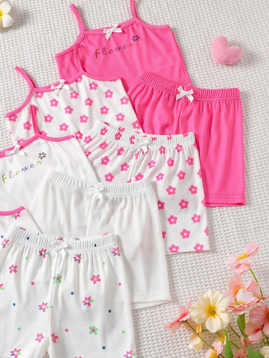 Baby Girl Newborn/Toddler Knit Tank Top And Shorts Set