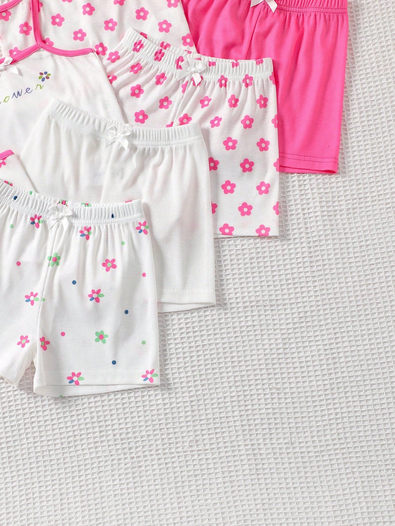 Baby Girl Newborn/Toddler Knit Tank Top And Shorts Set