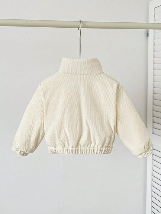 Playful Pals Baby Girl Long Sleeve Zipper Front Casual Winter Jacket