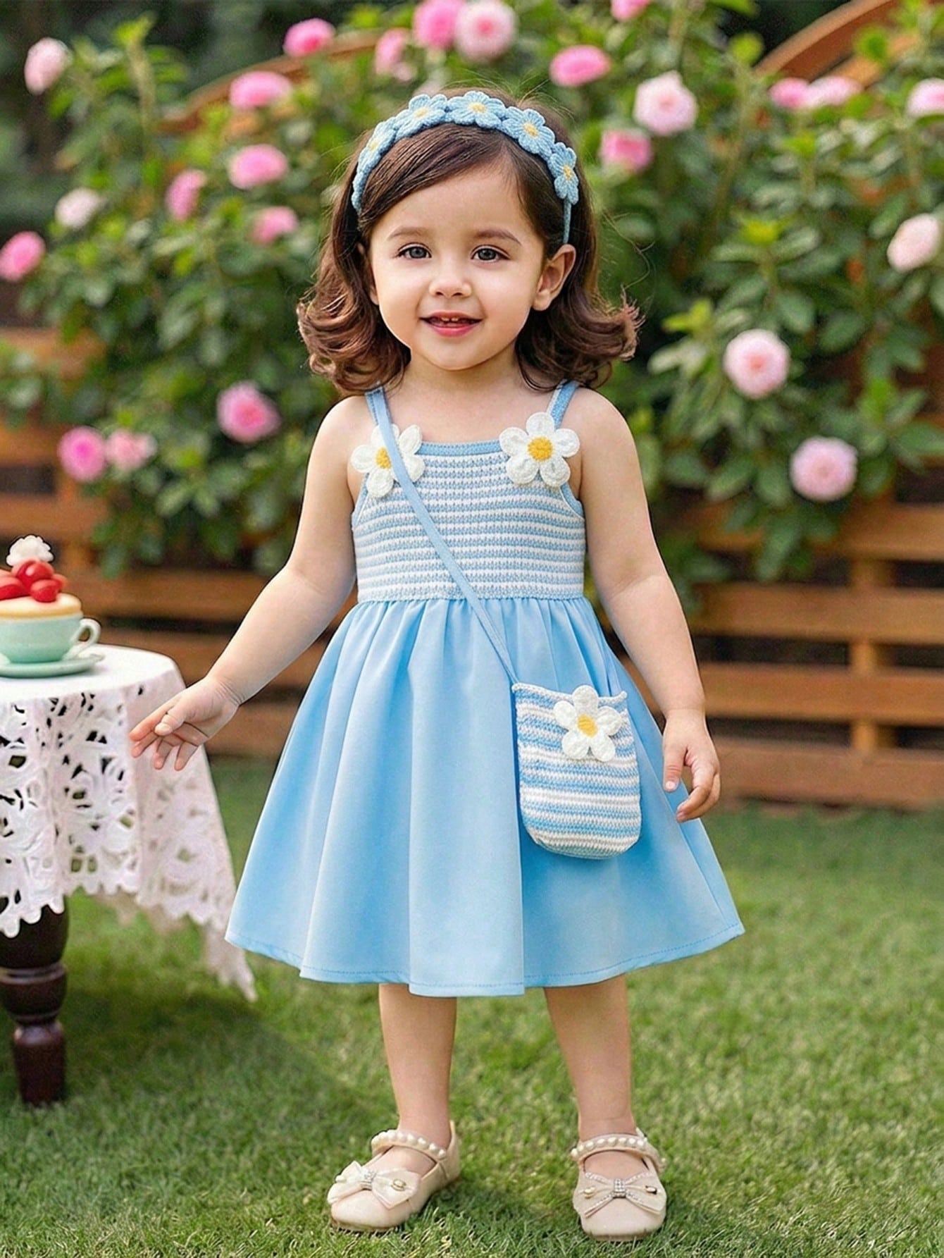 Blue And White Striped Summer Cute Beach Vacation Holiday Sleeveless Dress