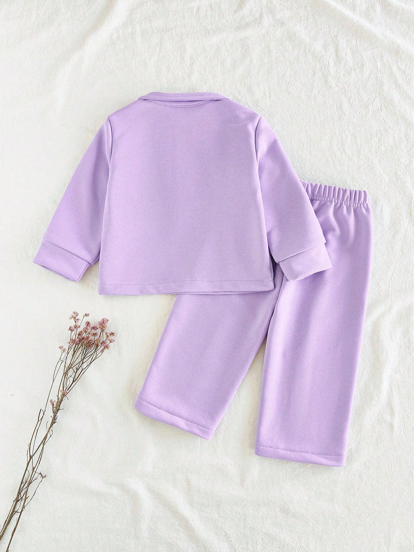 Baby Girls Casual Long Sleeve Top + Khaki Pants