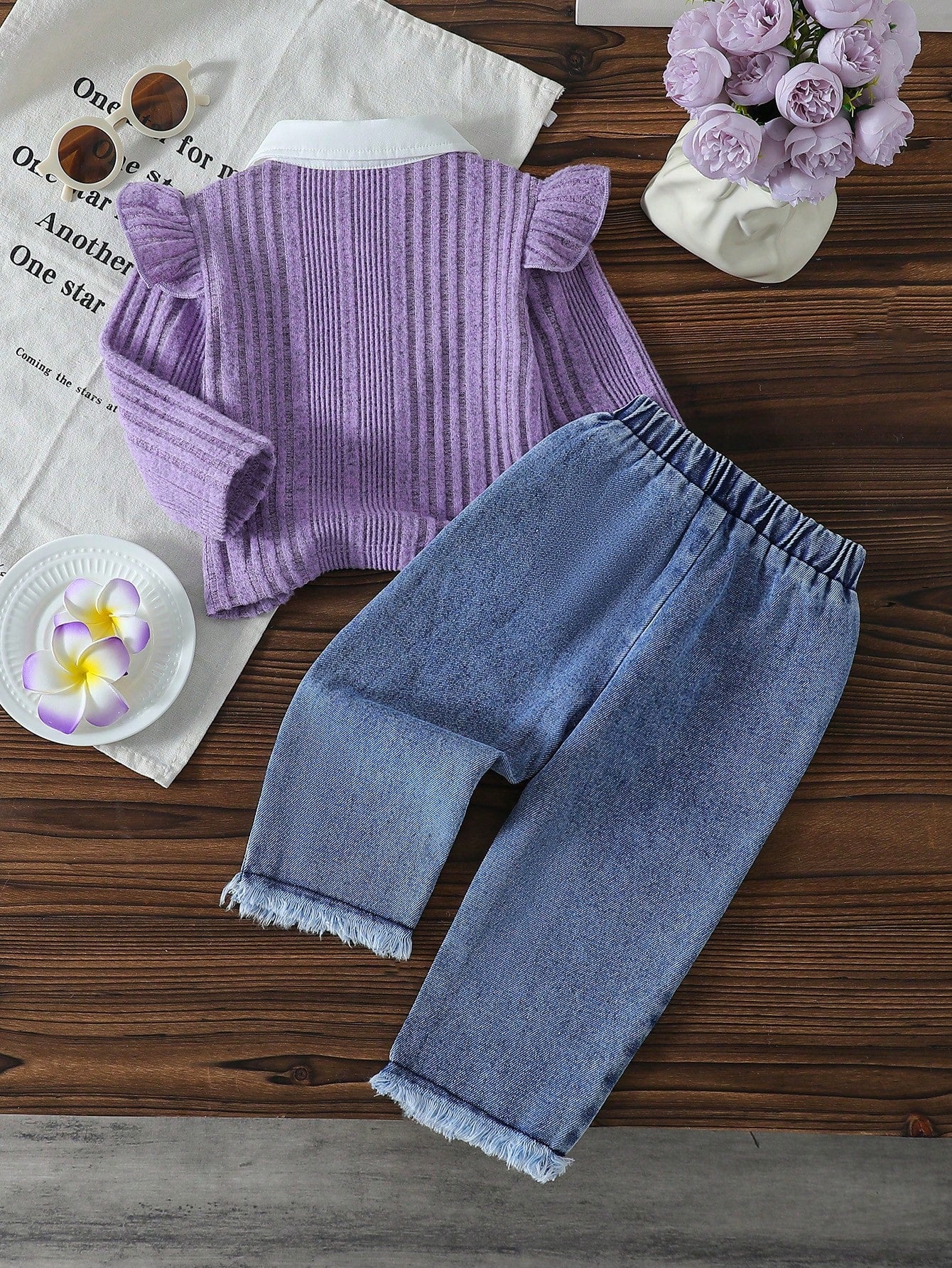 Baby Girls Faux 2 Pieces Outfit