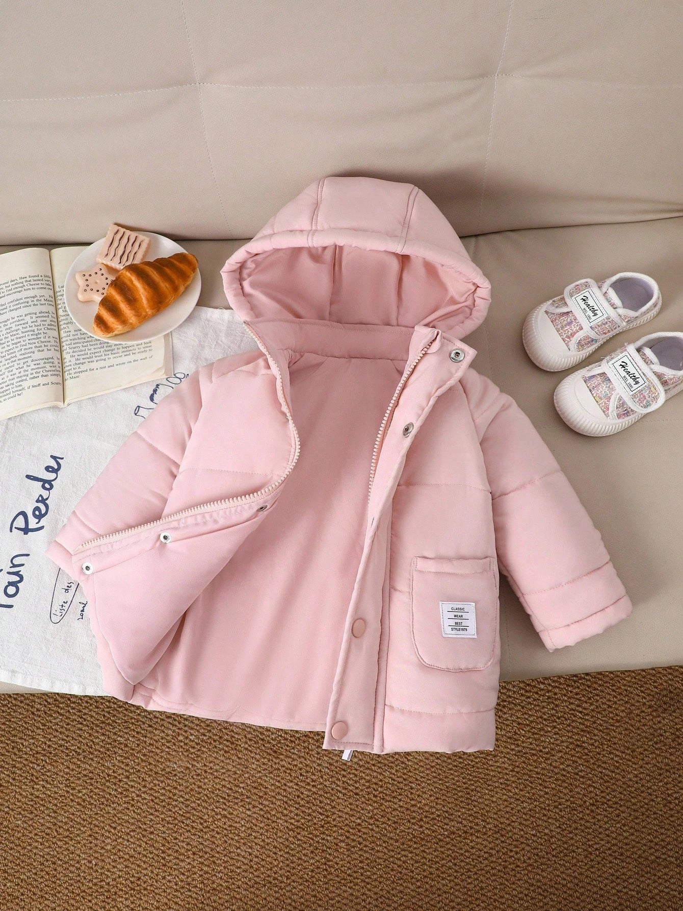 Coat Casual Style Long Sleeve Warmer Jacket Baby Girl Jacket Winter