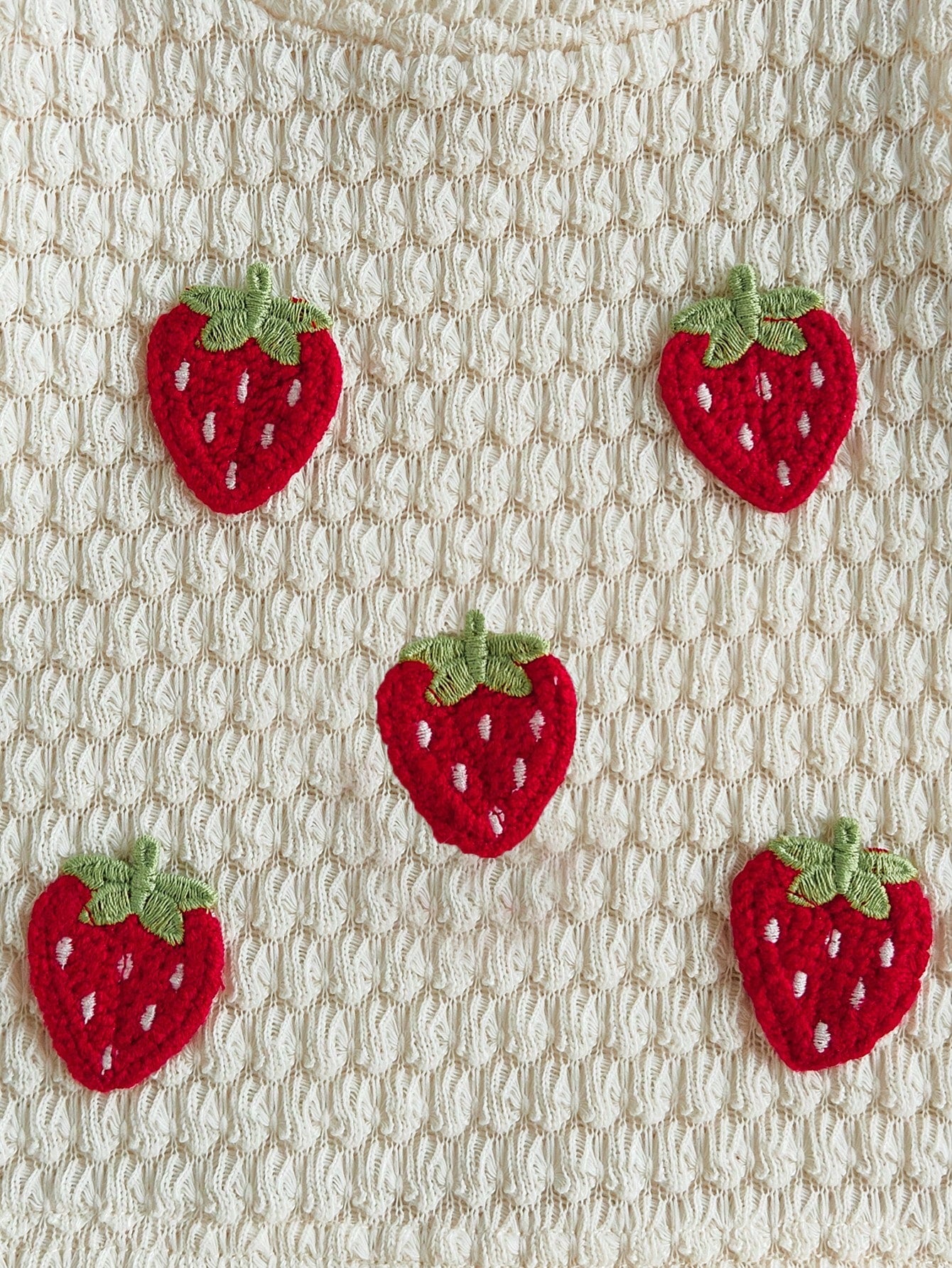 Red And White Strawberry Polka Dot Outfit