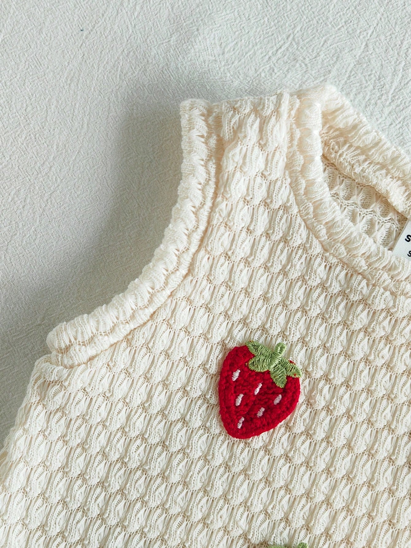 Red And White Strawberry Polka Dot Outfit