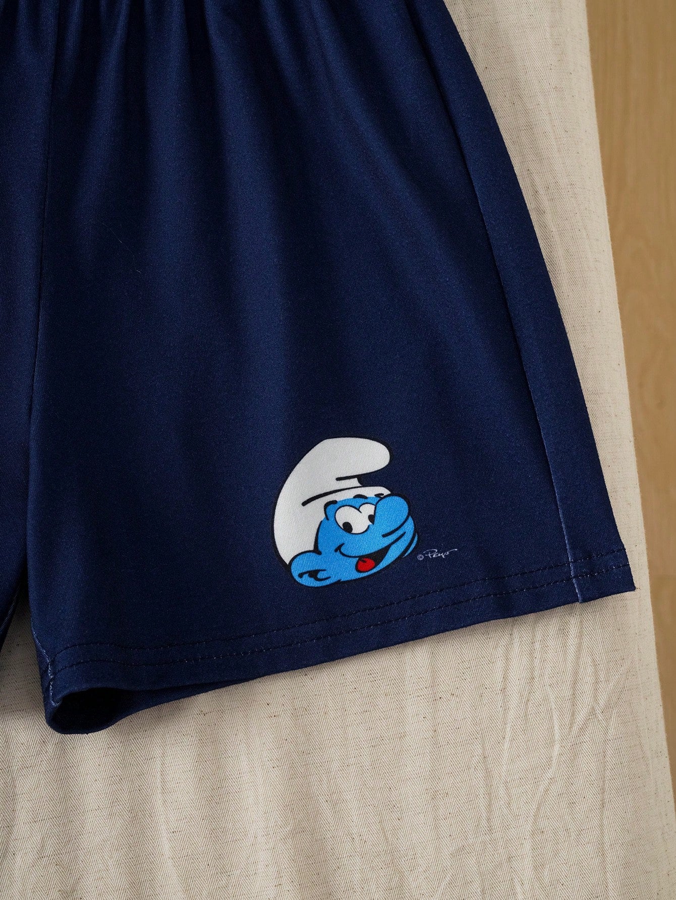 Boy Cute Cartoon Print Short Sleeve T-Shirt And Shorts Pajama Set