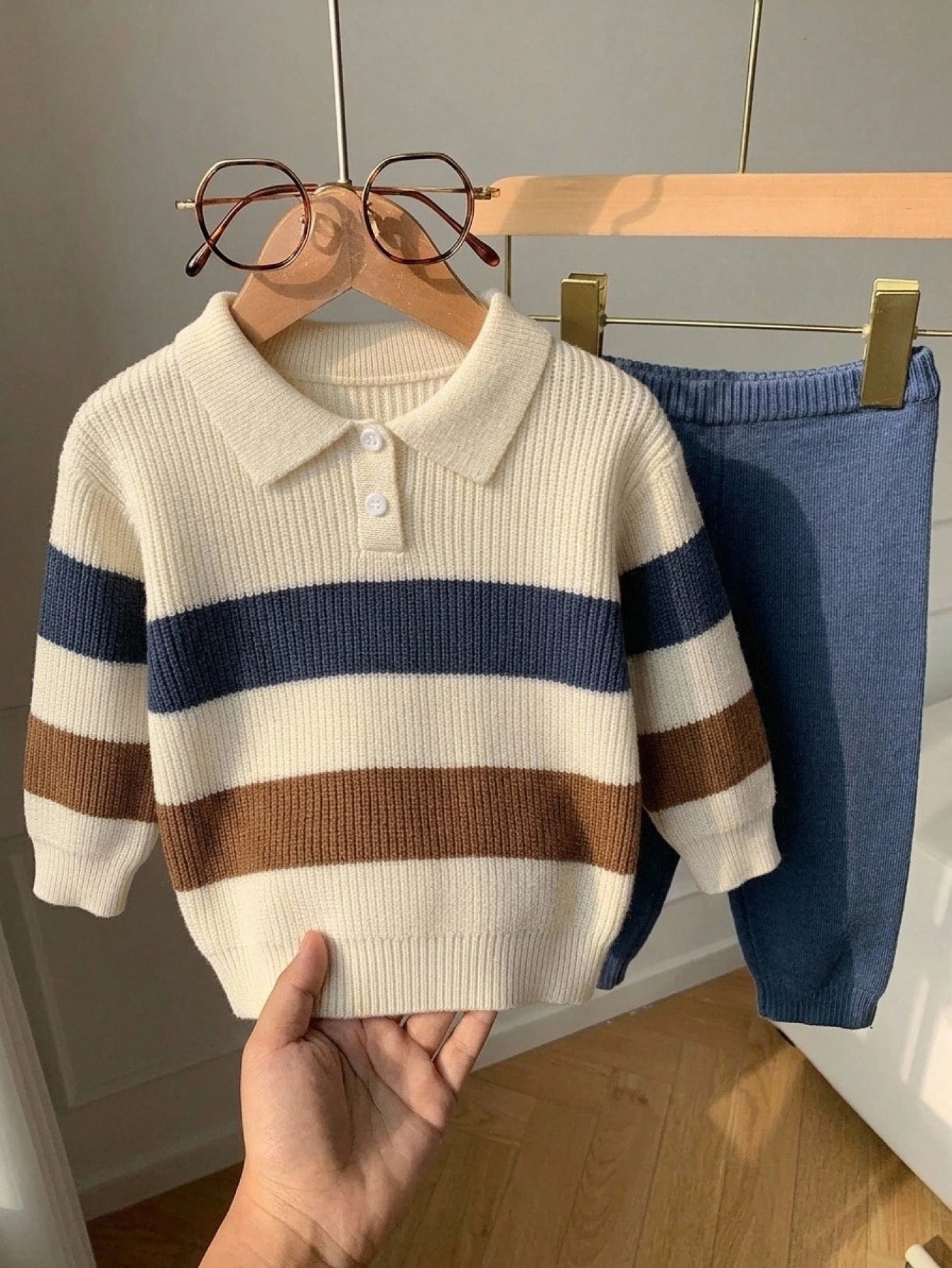 Young Boys Sweater Co-Ords 2pcs Set