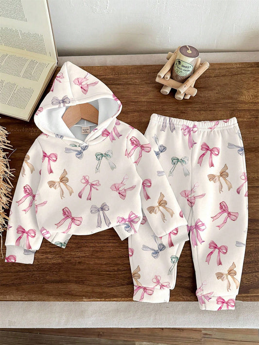 Ombre Floral Loose Fit Casual Hoodie And Sweatpants Set Multicolor 2