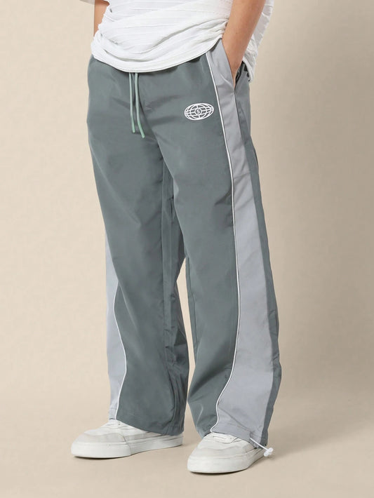 SUMWON Track Pants Soft Youth Drawstring Lifestyle Relaxed Fit Colorblock