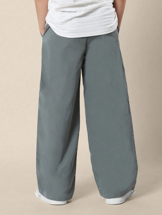 SUMWON Track Pants Soft Youth Drawstring Lifestyle Relaxed Fit Colorblock