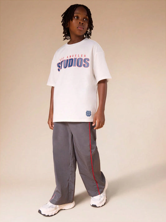 Tween Boys Los Angeles Studios Oversized T-Shirt And Track Pants