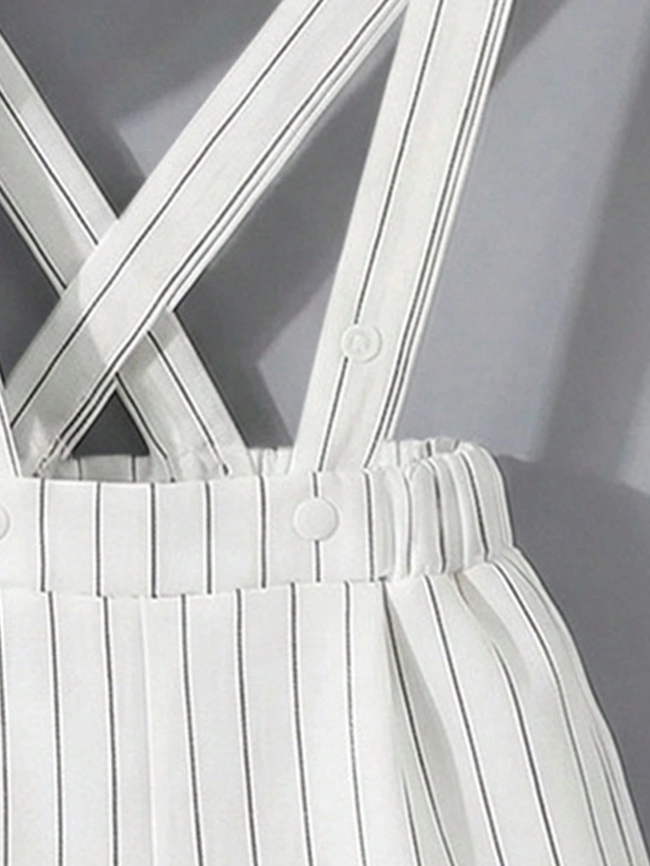 Classic Pinstripe Suspender Shorts & Bow Tie Gentleman Set