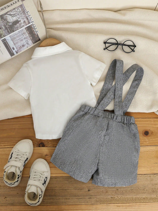 2pcs Cute Baby Boy Formal Gentleman Outfit