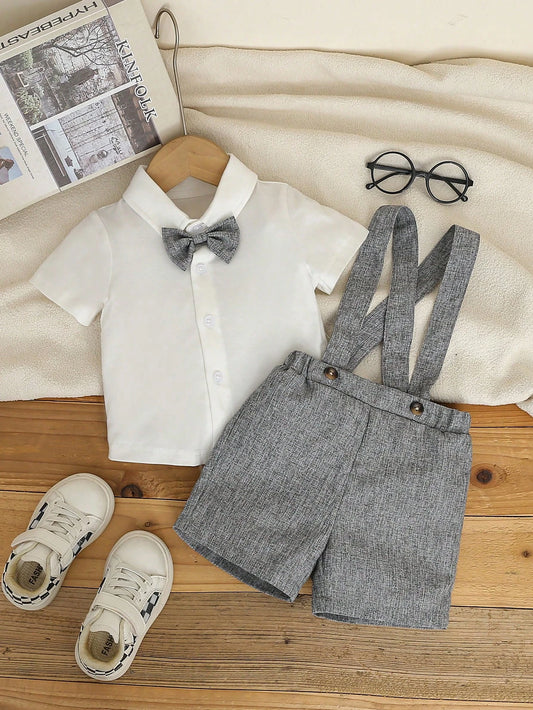 2pcs Cute Baby Boy Formal Gentleman Outfit
