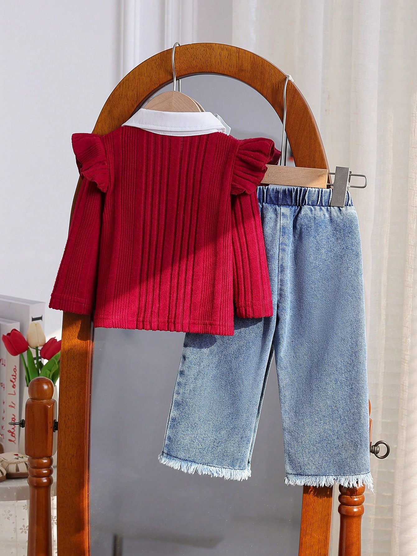 Baby Girls Faux 2 Pieces Outfit